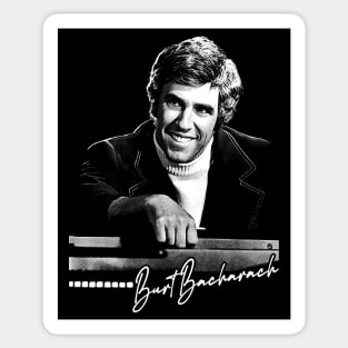 Burt Bacharach  // Retro 60s Aesthetic Design Sticker